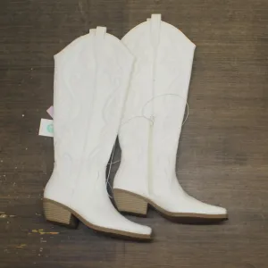 Wild Fable Kenzi Western Boots with Memory Foam Insole Ivory Off White 8.5M