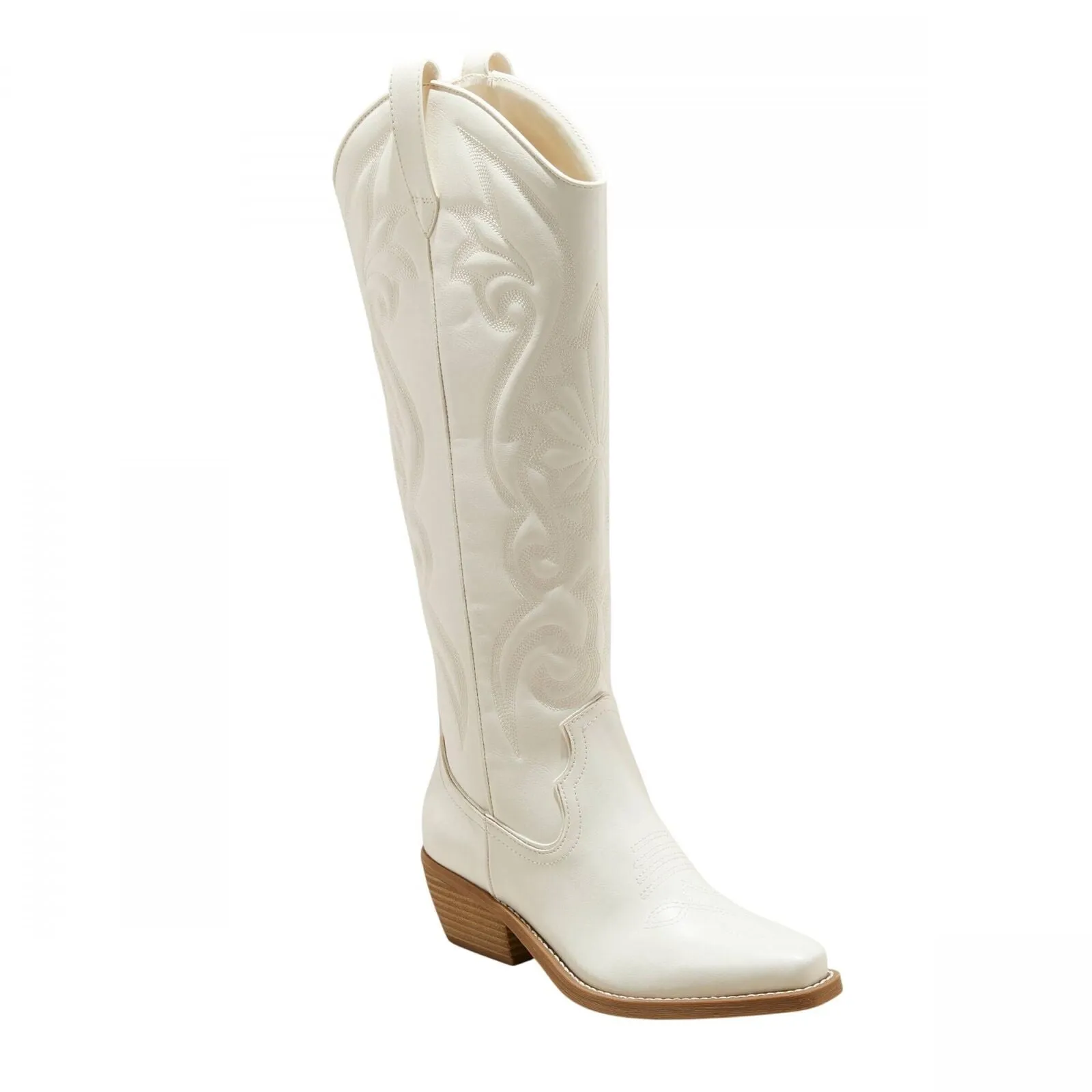 Wild Fable Kenzi Western Boots with Memory Foam Insole Ivory Off White 8.5M