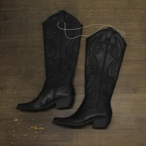 Wild Fable Womens Kenzi Western Boots with Memory Foam Insole Jet Black 8.5M