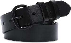 Women Leather Belt for Jeans Pants and Dresses  with Pin Buckle