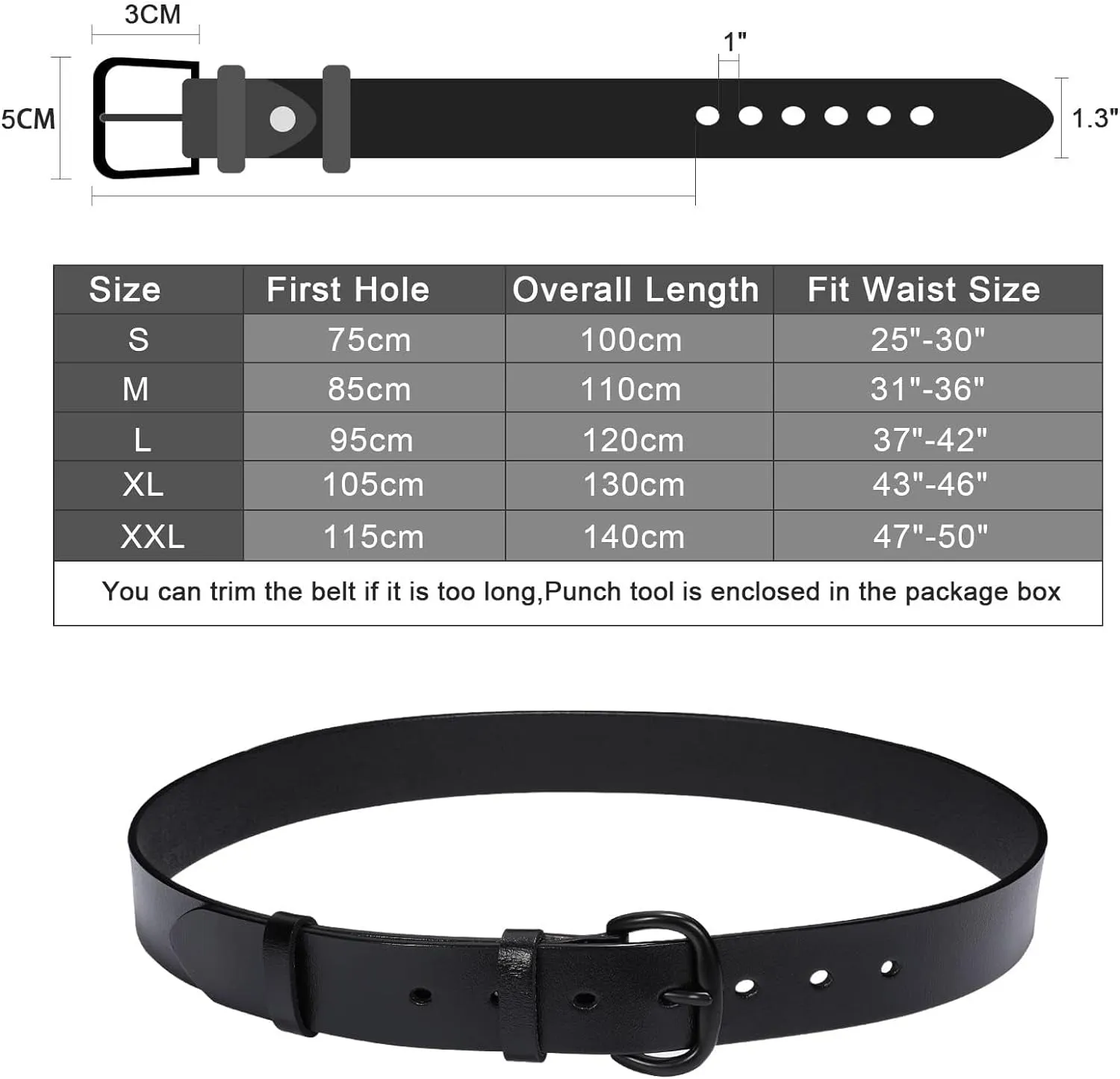 Women Leather Belt for Jeans Pants and Dresses  with Pin Buckle