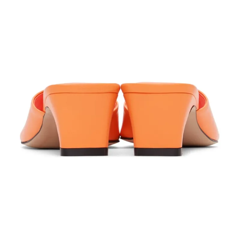 Womens | LOW CLASSIC Slide Heeled Sandal Orange