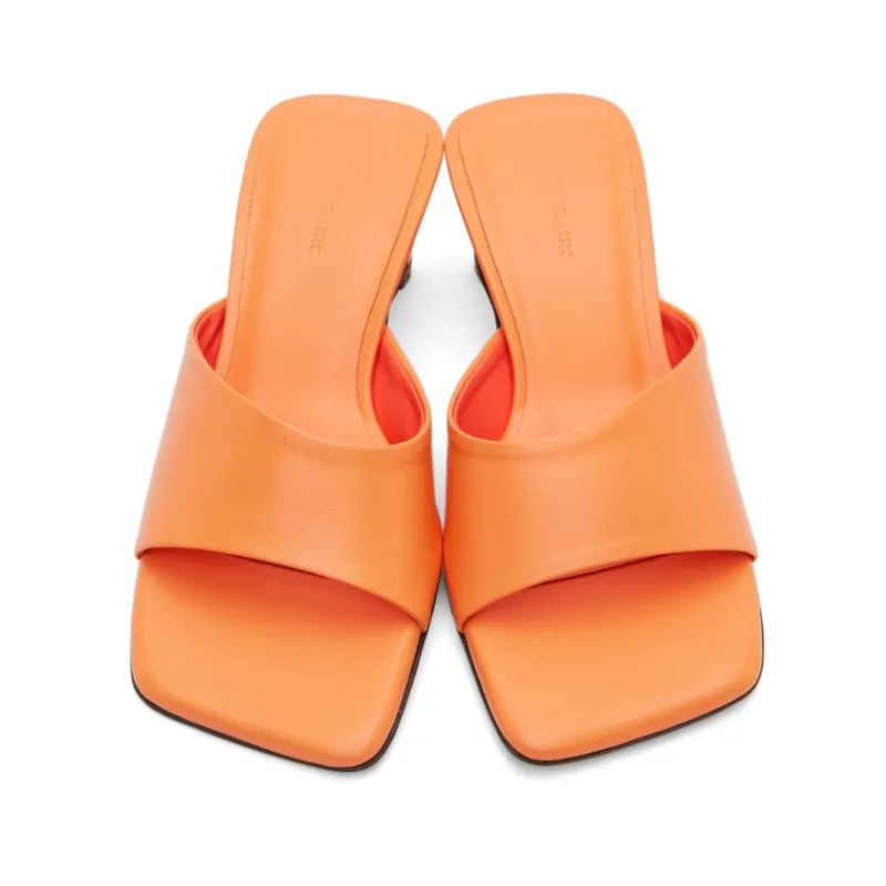 Womens | LOW CLASSIC Slide Heeled Sandal Orange