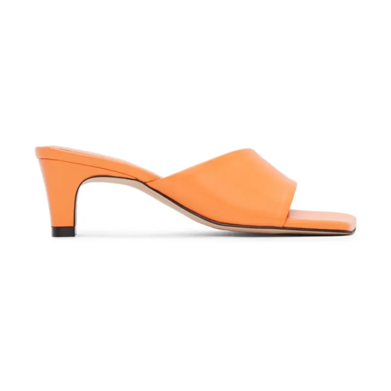 Womens | LOW CLASSIC Slide Heeled Sandal Orange