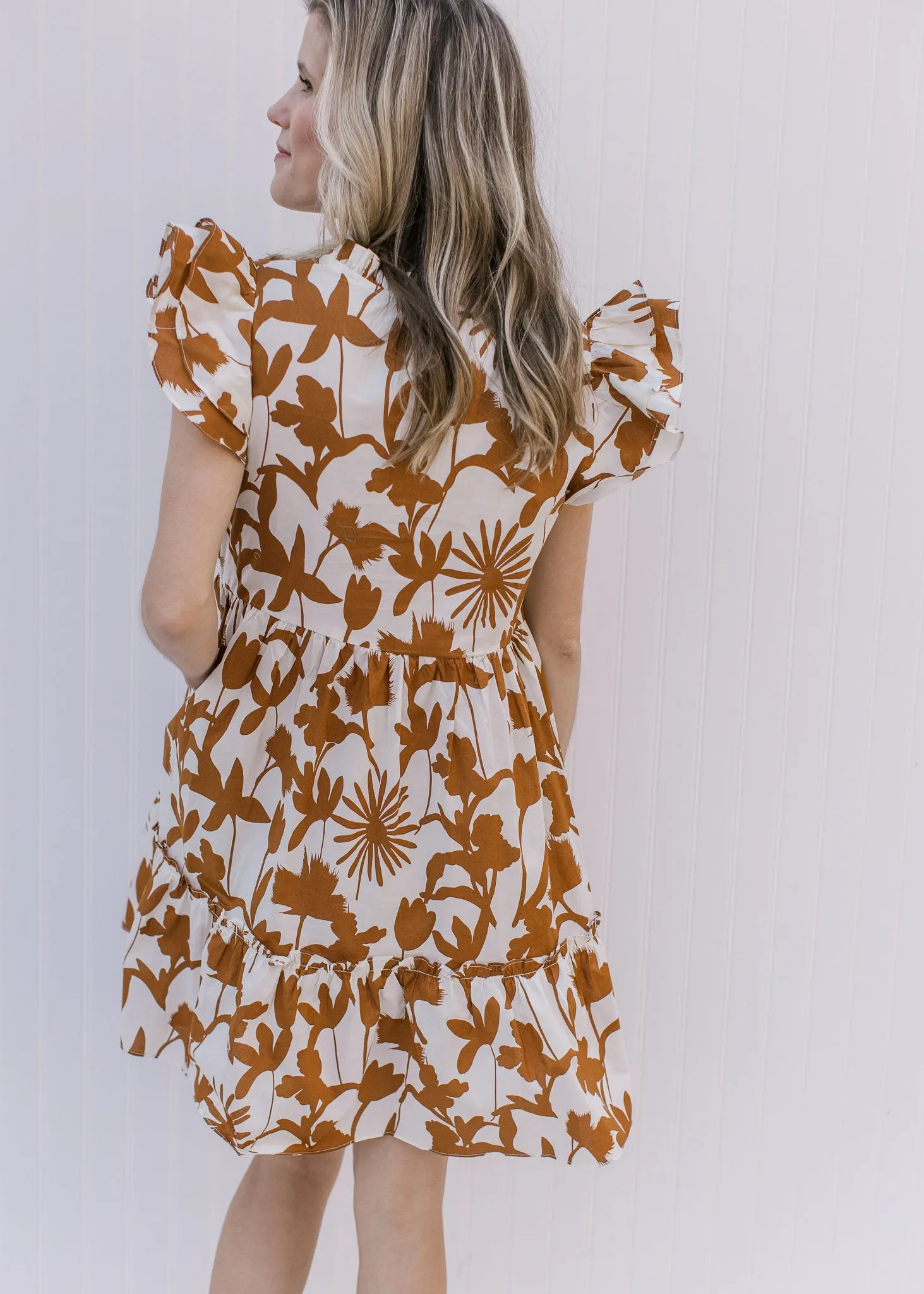 X Neutral Ground Printed Dress