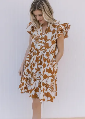 X Neutral Ground Printed Dress