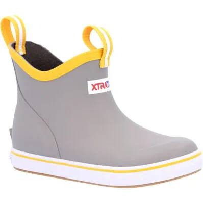 Xtratuf Kid's Ankle Deck Boot- Grey/Yellow (XKAB107)