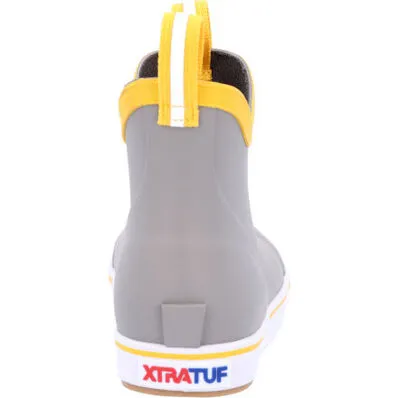 Xtratuf Kid's Ankle Deck Boot- Grey/Yellow (XKAB107)
