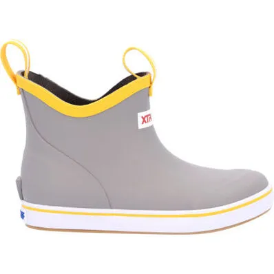 Xtratuf Kid's Ankle Deck Boot- Grey/Yellow (XKAB107)