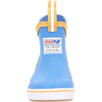 Xtratuf Kid's Salmon Sisters Ankle Deck Boot-  Blue/Whales (XKAB2SS)