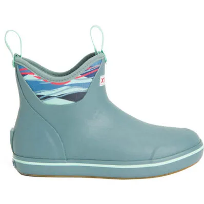 Xtratuf Women's 6 Inch Trooper Blue/Beach Glass Ankle Deck Boot